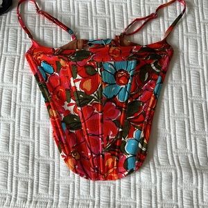 Miaou Venus Corset XS in PARISIAN FLOWER ROUGE
